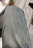 顶峰保罗（Dingfengbaoluo）美式牛仔裤男春夏高街直筒宽松潮牌男生阔腿长裤DFS05怀旧蓝2XL 实拍图