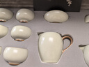 兮元记汝窑茶壶茶杯功夫茶具套装整套高档陶瓷泡茶具节日礼品送长辈礼物 米黄汝窑大西施壶9头礼盒套装【皮盒】 实用生日新婚乔迁之喜搬家礼物 实拍图