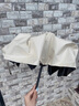 小米有品同款太阳伞女防晒防紫外线胶囊伞五折晴雨两用高级广告伞 米白-8骨全遮光-单伞 实拍图