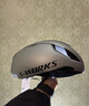 SPECIALIZED闪电 S-WORKS EVADE 3 MIPS 公路自行车竞赛轻量破风气动骑行头盔 银沙尘-亚洲版 L 实拍图