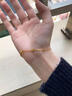 中国黄金（CHINA GOLD）四叶草黄金手链女款足金结婚转运珠生日生日送女朋友礼物送老婆 足金四叶草手链 约1.8g【玫瑰礼盒】 实拍图