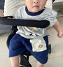 G.duck小黄鸭男童夏装套装婴幼儿衣服2026夏季新款1-3岁宝宝短袖短裤 卡通小熊套装 90 码(建议身高80-90cm) 实拍图