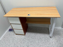人文成家办公室办公桌简约现代电脑桌台式工作台职员双人桌工位老板桌子 【单人位】橡木色 120*50*74cm 实拍图