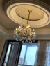 奥施洛欧式全铜水晶吊灯简欧客厅大气奢华别墅大吊灯法式轻奢高档灯饰 12头 实拍图