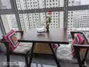 丰迹实木茶桌岩板泡茶台小户型阳台小桌椅三件套两椅休闲喝茶桌椅组合 单桌 胡桃色 实拍图