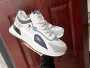 里奇.乔丹   RICKY JORDAN男鞋春夏品牌皮面透气运动鞋休闲减震旅游鞋户外百搭防臭跑步鞋男 QD331白色【皮面款】 41 实拍图