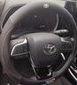 绅创丰田方向盘套凯美瑞卡罗拉荣放rav4亚洲龙汉兰达雷凌赛那专用把套 【圆形】-黑色-带原车标 丰田全车系适用 实拍图