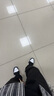MMOPTOP潮流印花直筒裤子男士春夏季薄款宽松阔腿休闲运动卫长裤黑色M 实拍图