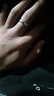 中国黄金冰川足银情侣戒指一对男女银对戒生日礼物送女友老婆纪念日 冰川情侣对戒【刻字贺卡】 实拍图