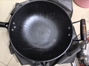 林熹记陆川铁锅炒锅家用无涂层生铸铁锅不粘炒菜锅燃气电磁炉适用已开锅 平底 32cm （带锅盖+铲子）已开锅 实拍图