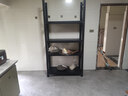 实邦仓库货架仓储置物架轻型家用库房仓库储物铁架子金属快递货架子钢 黑色-4层-主架（送安全栓） 工厂直销加厚180KG/层100*40*200 实拍图