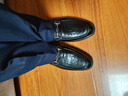 金利来（Goldlion）男鞋皮鞋乐福鞋时尚个性舒适套脚商务休闲鞋58013089501A黑色37 实拍图