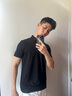 劲霸男装男士polo衫男纯色时尚休闲百搭多彩夏季短袖|FTBG2381 黑色 L 实拍图
