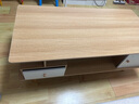 宜造（YIZAO）茶几桌客厅家用轻奢现代简易家用办公室茶台小户型阳台茶几桌子 双抽双门款-田园橡木色1.2m 实拍图