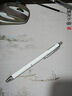 斑马牌（ZEBRA）签字笔 晶灿金属质感按动中性笔 0.5mm子弹头商务礼品笔 C-JJ5 白杆黑芯 实拍图