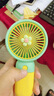 电风扇多图案手持电风扇 可手持可放置桌面手机支架 马卡龙配色可充电便携式小风扇夏季多巴胺配色 小花风扇【颜色随机】 实拍图