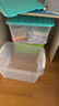 茶花（CHAHUA） 茶花透明磨砂收纳箱整理箱有盖储物盒塑料衣服收纳箱 【58L*2个装】马卡龙蓝（无滑轮） 【PP原生料#收纳箱】 实拍图