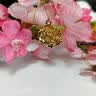 中国黄金（CHINA GOLD）牡丹花黄金吊坠女款足金吊坠挂坠七夕妇女节礼物送女友送老婆妈妈 牡丹花》黄金吊坠1g》【赠镀金银链】 实拍图