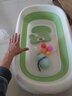 孕味妈咪婴儿洗澡盆洗澡神器 新生儿大号可折叠宝宝浴盆 可坐可躺兔子款 【加大加厚】单盆+礼包丨清新绿 实拍图