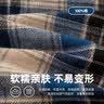 嘟嘟家男童纯棉格子衬衫秋装宝宝长袖上衣洋气儿童polo衫童装 蓝色 90 实拍图