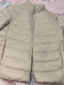 雪中飞男女立领秋羽绒百搭轻薄鸭绒立领修身轻盈隐藏式口袋 燕麦色|7185-女 XS 160/84A 实拍图