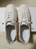百丽（Belle）男鞋时尚小白鞋2025新款商场同款真皮百搭休闲板鞋8SA01BM5 白/杏 40 (250mm) 实拍图