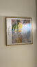 梵高莫奈原木风小清新装饰挂画世界名画客厅餐厅小众油画 O款莫奈《塞纳河畔的春天》 60*60cm 原木色木纹框+油画布 实拍图