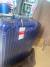纯奢高颜值铝框拉杆箱行李箱旅行箱登机箱双隔板万向轮男女学生箱子 TSA密码锁·抗压铝框·优雅蓝 22英寸 【托运箱3-7天】 实拍图