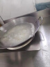 商用凹面电磁炉专用锅酒店炒菜锅电磁灶双耳不锈钢圆底锅单柄铁锅 【适40凹面炉】不锈钢 50cm 实拍图