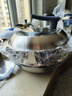 苏泊尔（SUPOR）真无涂层不粘锅炒锅炒菜锅 2代有钛锅不锈钢平底 燃气灶专用 直径 30cm 实拍图