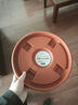 生长魔励移动花盆托盘万向轮 加厚滚轮圆形托盘接水盘滑轮底座花卉盆栽 茶色2号内径26cm 实拍图