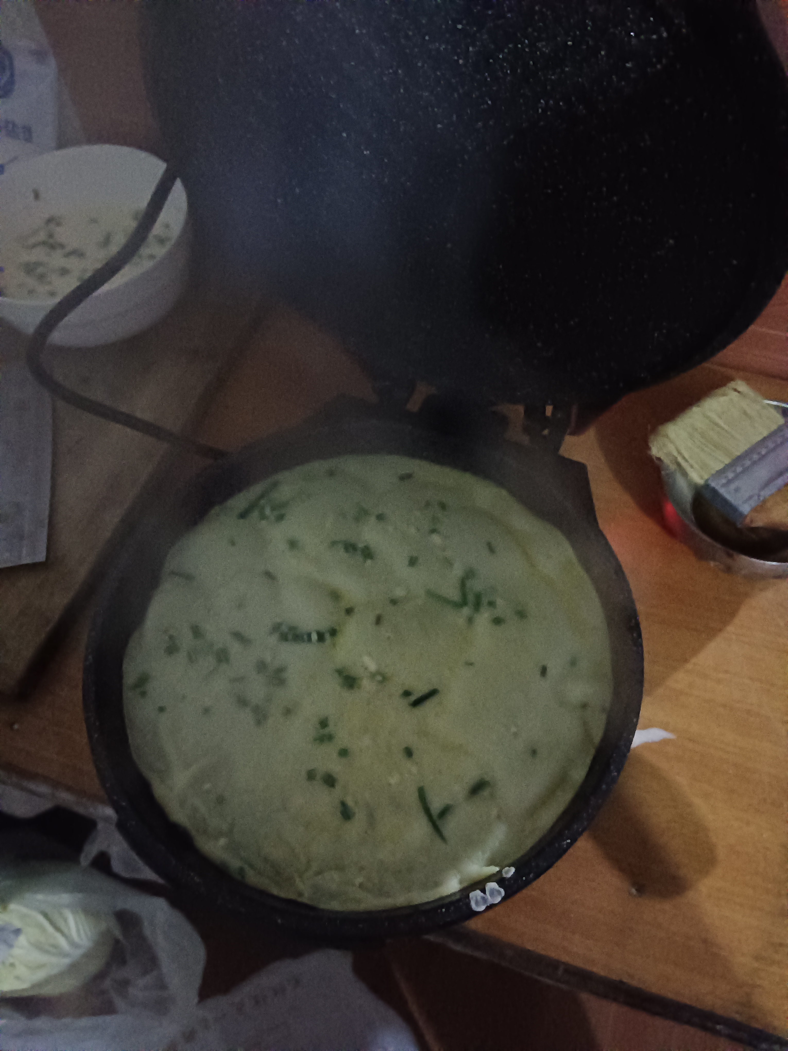 扬子电饼铛家用双面加热烙饼锅煎饼机加深加大全自动不粘锅薄饼机烧烤小型春卷千层皮悬浮式电饼档 红色宽度28.5CM 深度2.8CM 基础版 实拍图