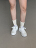 安踏轻松板鞋女鞋夏百搭小白鞋平底低帮休闲鞋耐磨轻便增高运动旅游 【店长推荐】纸莎白8001Q-1 35.5 (女5) 实拍图
