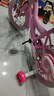 鑫旺彤自行车儿童3-6-10岁单车男女童轻便脚踏车辅助轮5岁女孩车公主车 粉升级白胎【悍马轮+护栏靠背】 14寸 适合身高95-115cm 实拍图
