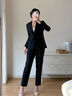 伯德小姐黑色正装西服女士职业小个子面试穿搭公考高级感西装外套 实拍图