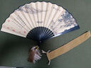 TaTanice 扇子折扇 9寸中国风扇子汉服小礼物黑玉竹男扇子 淡泊明志 实拍图
