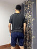 真维斯（JEANSWEST）冰丝t恤男短袖夏季男士跑步透气健身吸汗速干衣男款运动宽松上衣 深灰 纯色 2XL 实拍图