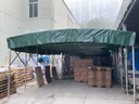 什嘉航推拉雨棚移动蓬活动伸缩式遮阳棚户外防雨大排档帐篷仓库停车摆摊 宽3米*长7米*高2.5米 顶布+架子 实拍图