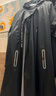 琴飞曼雨衣全身防暴雨雨衣电动车长款一体式防雨外卖骑手专用雨衣黑色4XL 实拍图