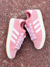 adidas「面包鞋」GRAND COURT BASE 00s休闲低帮板鞋男女阿迪达斯   粉色/清澈粉/汉玉白   42 实拍图