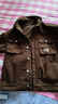 后琤美式工装夹克男宽松春秋款纯棉牛仔外套男士潮流复古上衣褂子男款 咖色 XL （145-160斤） 实拍图