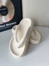 俞兆林（YUZHAOLIN）人字拖女外穿厚底踩屎感夹脚拖外穿沙滩鞋 YQ690 白色 40/41 实拍图