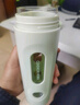 炊大皇（COOKER KING）玻璃水杯防爆隔热防烫防滑底带茶漏 户外便携高颜值透明家用420ml 樱花粉 实拍图