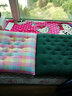 罗盛凯丽 办公室加厚坐垫 老粗布坐垫靠垫 餐椅垫子 办公坐垫沙发坐垫  墨绿 实拍图