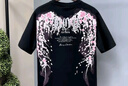 BOY LONDON【繁花】潮牌情侣款短袖樱花翅膀花卉印花T恤N01712 黑色 M 实拍图