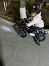 贝琦童儿童自行车男孩2-3-6-7-9岁5中大童小女孩脚踏单车宝宝童车 磨砂黑一体轮+双碟刹后座版+京东专供 14寸适合身高(95-105)CM 实拍图