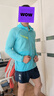 必迈2025新款男女跑步轻弹风衣运动外套透气连帽轻量透湿竞赛夹克上衣 岛屿蓝/圣西尔蓝 男 XL 实拍图