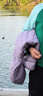 雪中飞轻薄短款羽绒服女2025新款连帽户外休闲百搭时尚显瘦保暖秋冬外套 烟雾紫 2XL （128-138斤） 实拍图