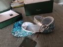 斯纳菲女童凉鞋夏季儿童爱莎水晶公主鞋小女孩舒适百搭半凉鞋爱莎蓝28 实拍图