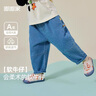 嘟嘟家【软牛仔】宝宝牛仔裤春秋儿童宽松休闲裤春季百搭男童运动裤春装 牛仔蓝 90 实拍图